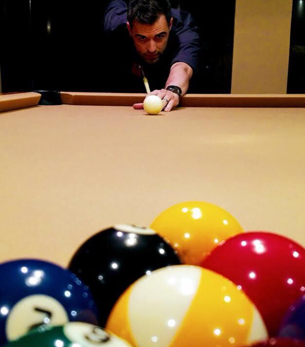 LukeAMusic's tweet photo. Feeling bad for my dad. Just couldn’t seem to beat his son at pool no matter how hard he tried. Maybe next time, Chief. #Poolchamp https://t.co/t0HI4PjMqs