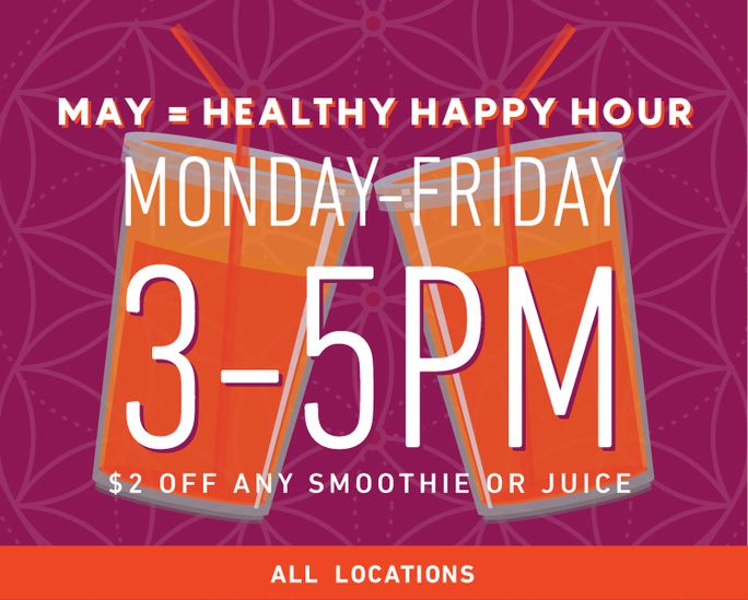 symbowlSTL's tweet photo. Too juicy to pass up:
$2 off all juices, smoothies and cocotini's from 3pm-5pm (Monday-Friday). https://t.co/bmLCPRQ6r7