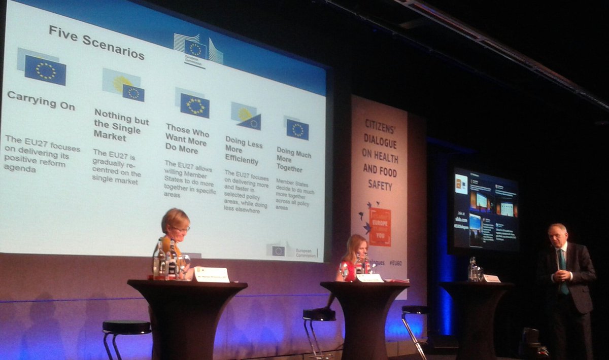 ATDIreland's tweet photo. .@V_Andriukaitis presents the 5 scenarios for the #FutureOfFuture. He explains the importance of debates on #SocialRights & #SocialEurope. https://t.co/wtd9vwJFWf