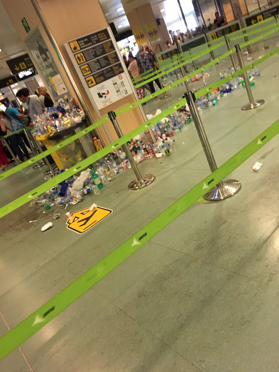 EveSalexx's tweet photo. The state of Ibiza airport today was disgusting! https://t.co/cstumna9gF