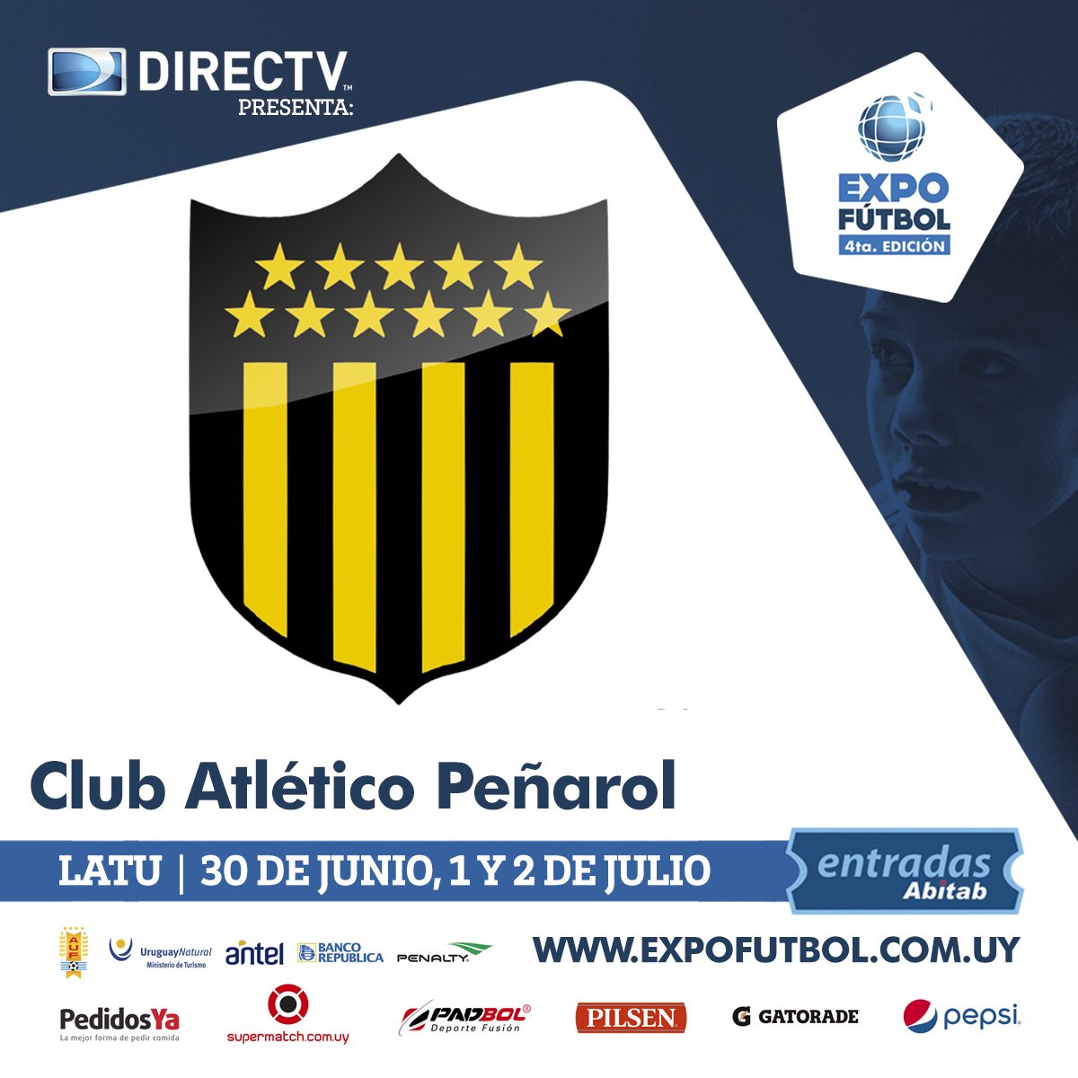 ExpoFutbol_Uy's tweet photo. El Manya estará presente en la #ExpoFútbol2017. ¿Qué presentará este año @OficialCAP? ¿Qué te gustaría ver?
Anticipadas en Abitab ya. https://t.co/0dCZVa8ta3