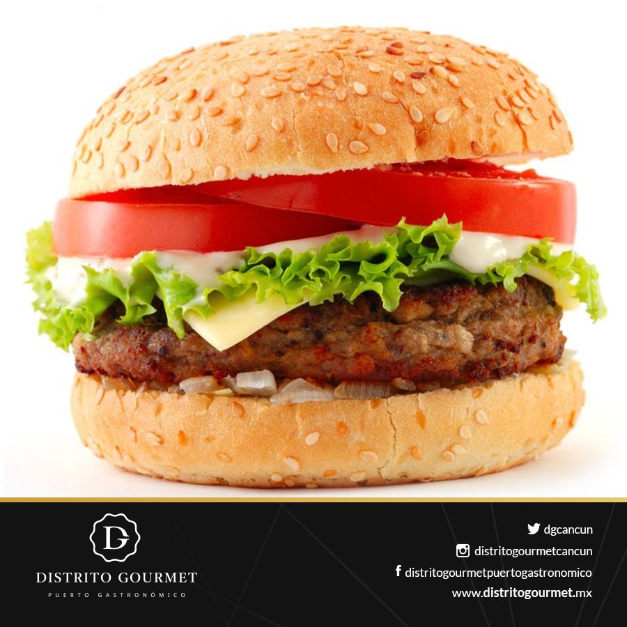 dgcancun's tweet photo. #SabíasQue La primera receta de #hamburguesa se creó en Hamburgo, Alemania. Es por esto que se le atribuyó el nombre de #hamburguesa. https://t.co/ZCjkCRGZnj