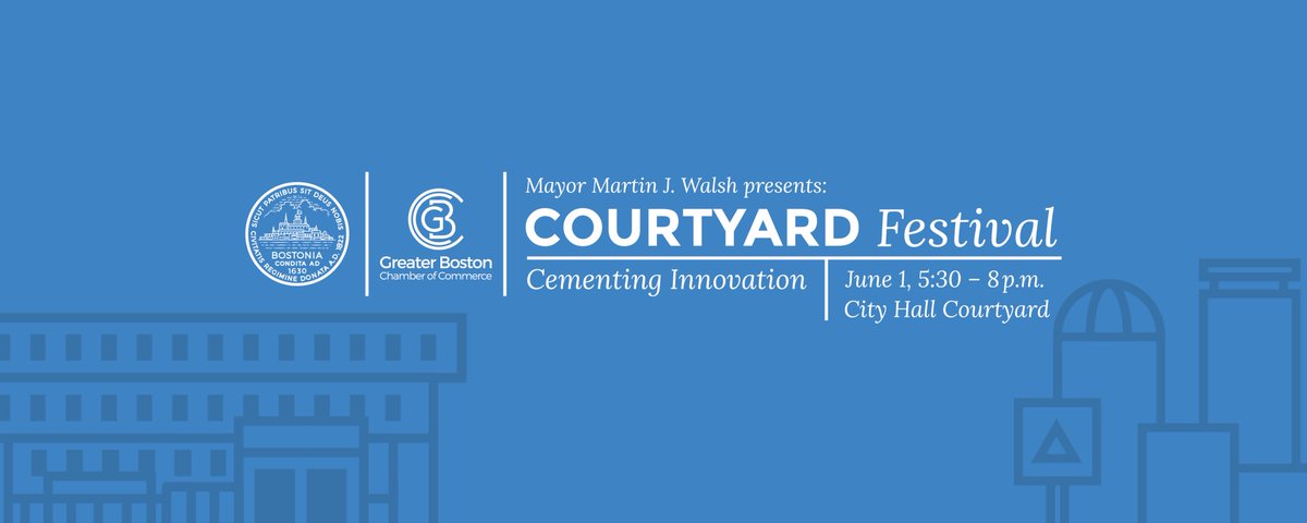 Join Mayor Walsh at “Courtyard Festival,” a one-night event that highlights how new tech is shaping the future of Boston #CourtyardFestival