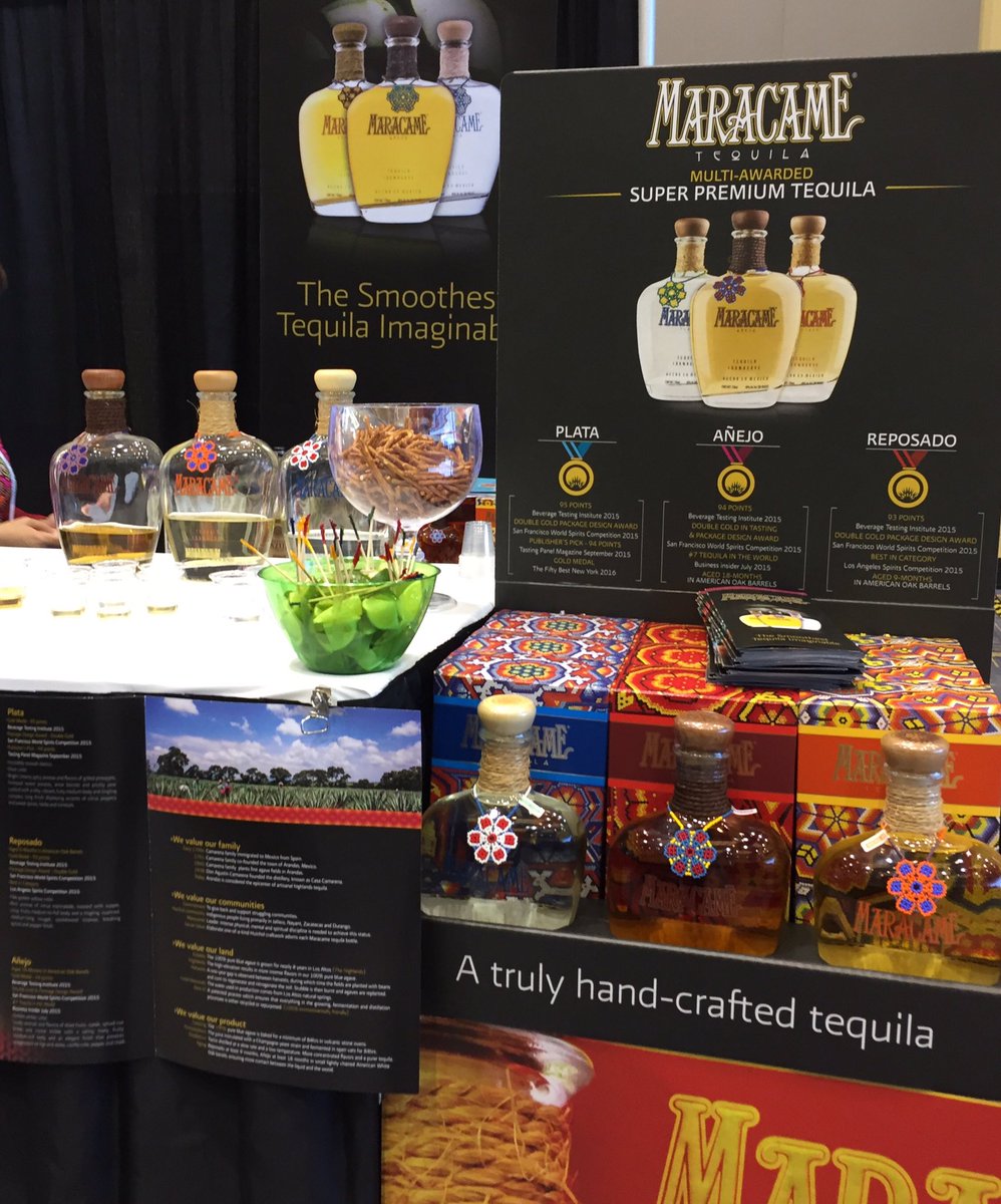 MaracameTequila's tweet photo. Stop by our booth at the #BARShowChicago and try The Smoothest Tequila Imaginable #maracametequila https://t.co/XCOR08Nd32
