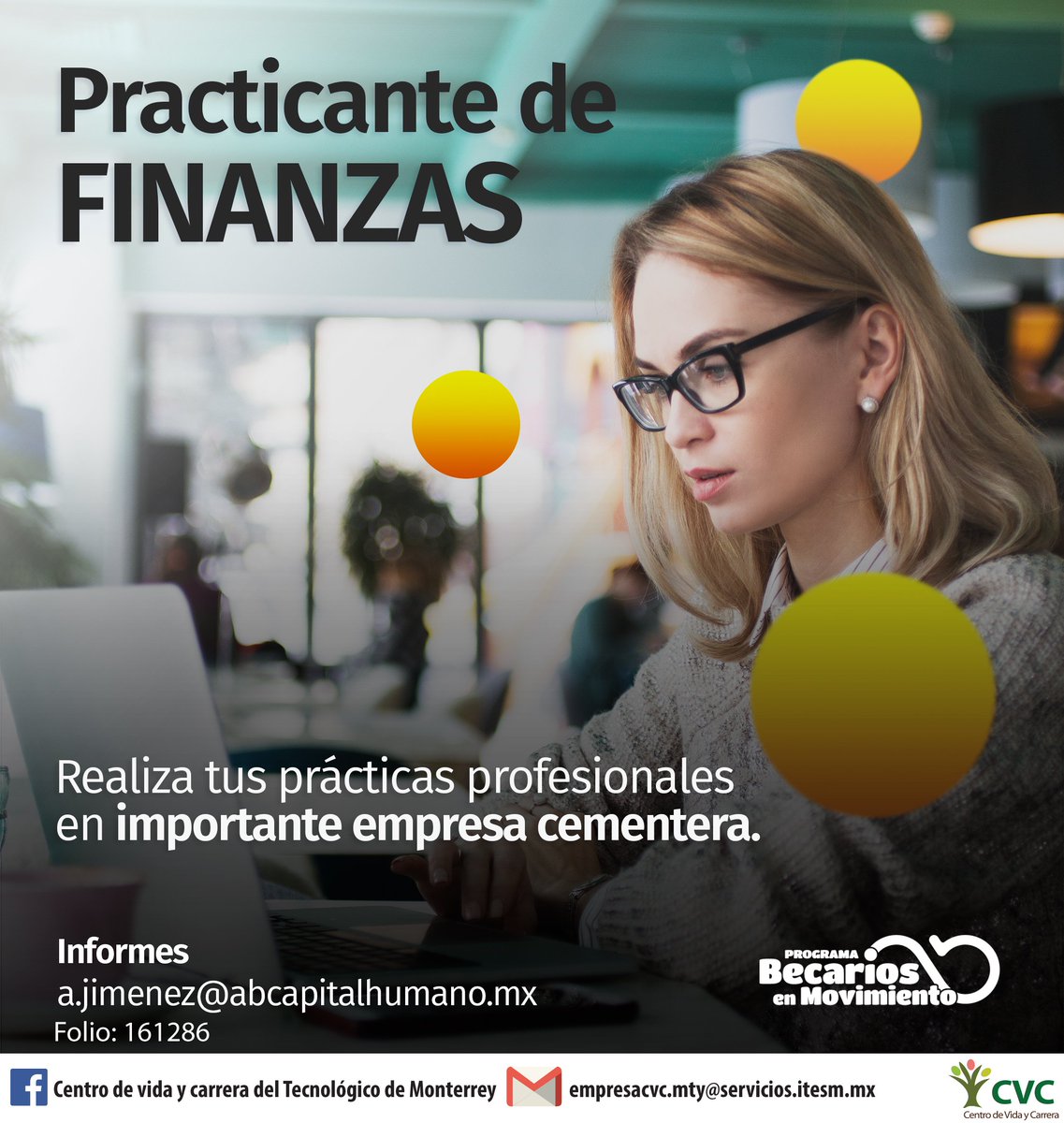CVC_Monterrey's tweet photo. ¡No te pierdas de esta gran oportunidad laboral! #TecdeMonterrey #CVC https://t.co/vmGacI2uw5