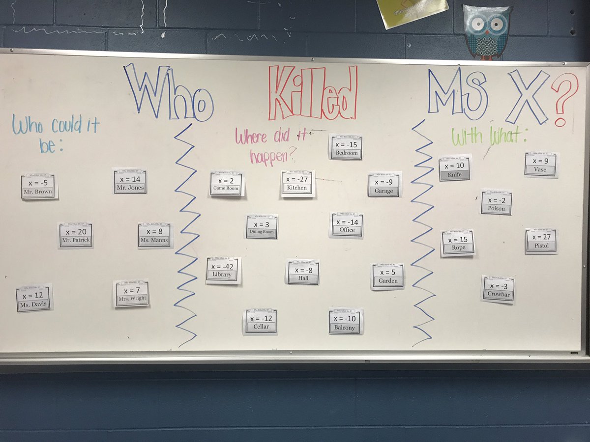 quinlanmath's tweet image. It&apos;s Math Murder Mystery Monday yall! #beyondtheworksheet #CCISDsecmathlearns #CCISDlearns