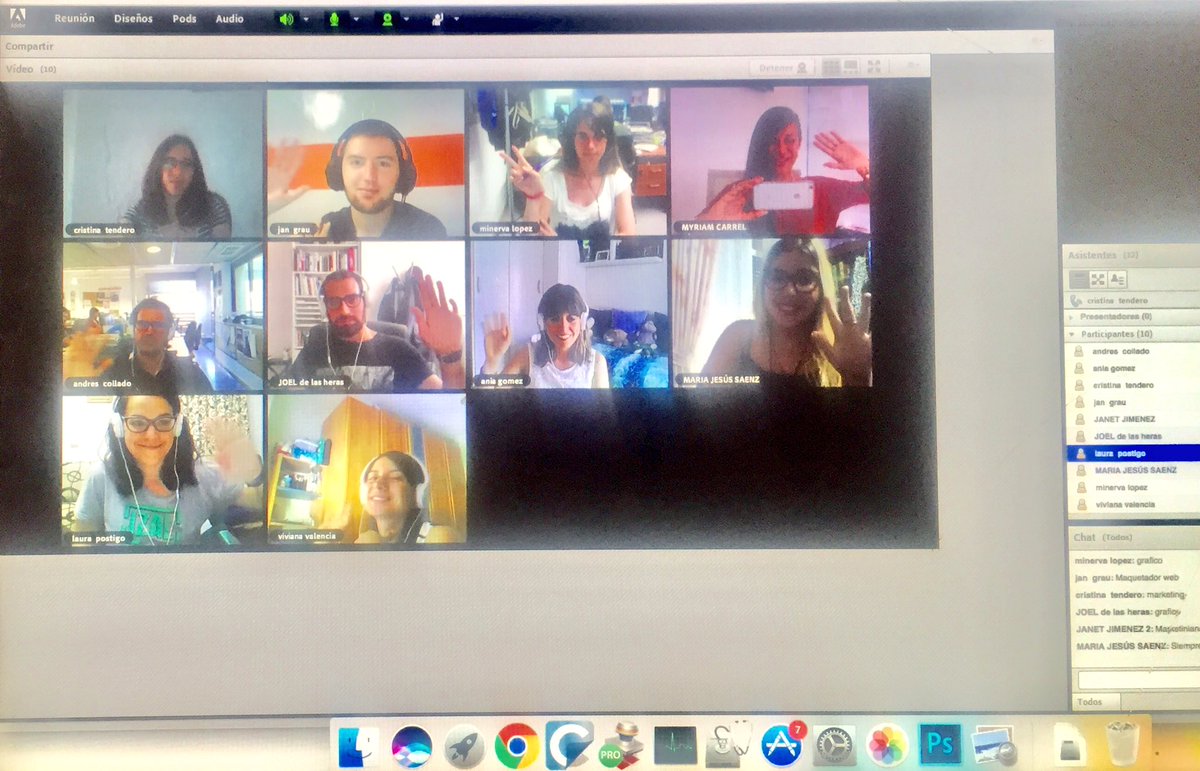 MyriamCarrel's tweet photo. Arrancamos 7° grupo de #MasterMPD 16ª Promoción! #TalentosDigitales desde Sevilla, Mallorca, Ibiza, Vitoria, BCN #videoconfer #BecaTALENTic https://t.co/dOPSeM38oc