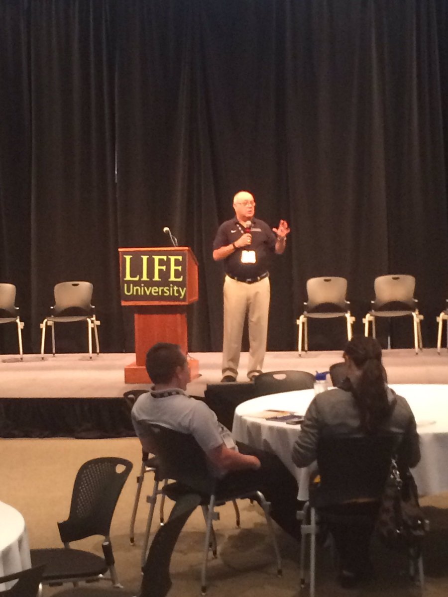 LifeUniversity's tweet photo. Drs. Rick McGuire and Brandon Orr speak on enhancing coaching education at the National #coaching2017 Conference at #lifeuniversity https://t.co/oniU9Z1RXy