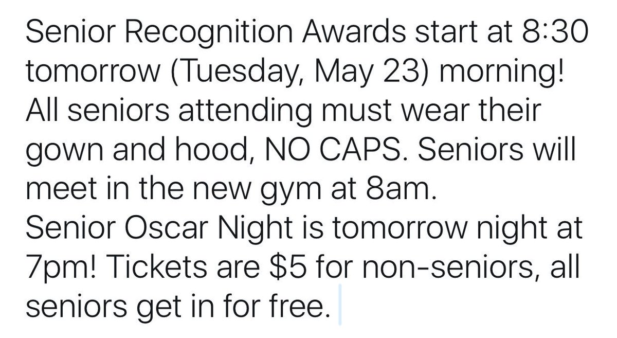 glhsLDW's tweet photo. SENIORS https://t.co/7uOCKQZCzC