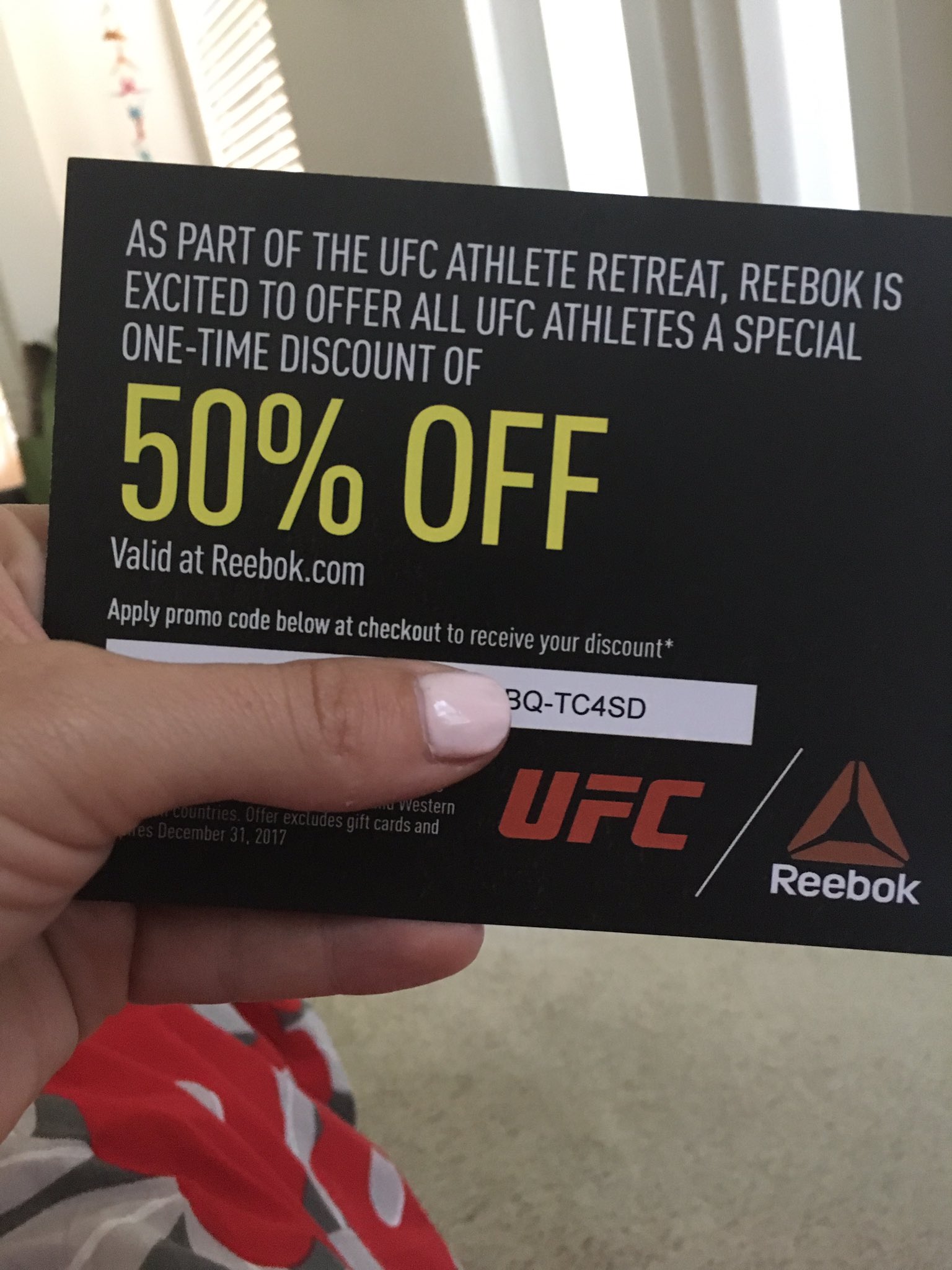 Reebok promo outlet