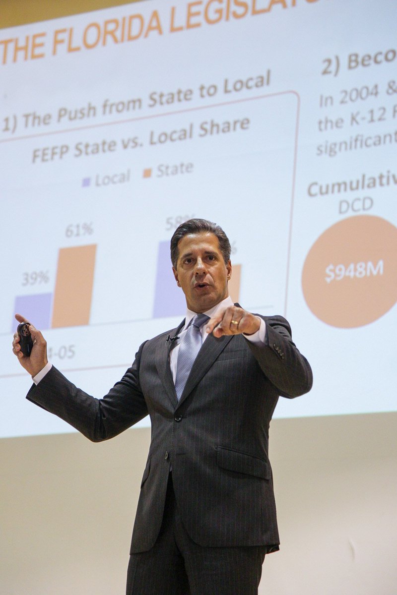 MDCPS's tweet photo. @MiamiSup: 50 cent per student increase over last year doesn't sound like we're prioritizing what we value. #HB7069. Budgets define values. https://t.co/Tek0gaf1jh