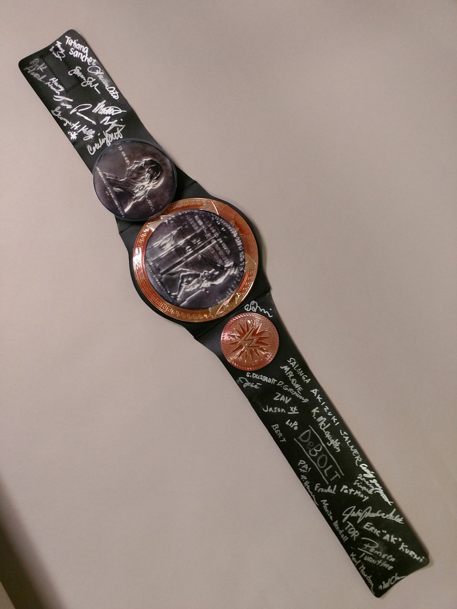 robertsalonga's tweet image. To commemorate the @EastBayTimes and @mercnews getting our @PulitzerPrize certificate at @Columbia, here's the #Pulitzer title belt I made.