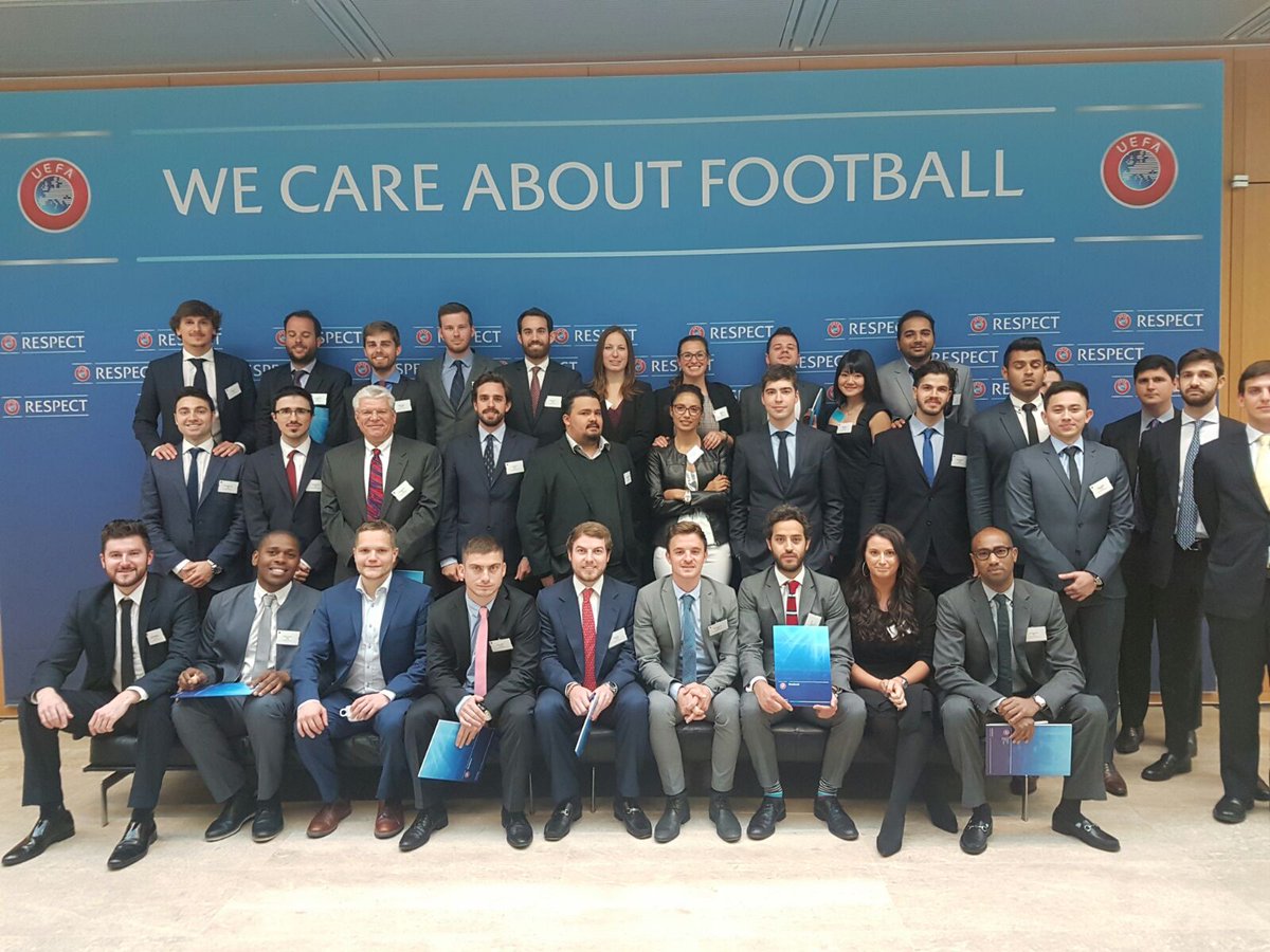 ISDEUSA's tweet photo. Columbia/ISDE Students in @uefasoccer's HQ in Nyon, Switzerland, learning from the leaders of the soccer business. https://t.co/ueUO1zdcbM