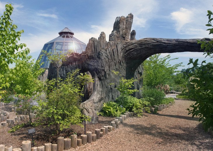 The Children's Garden at The Arboretum at Penn State features learning spaces for children to explore plants, animals &amp; regional geography.