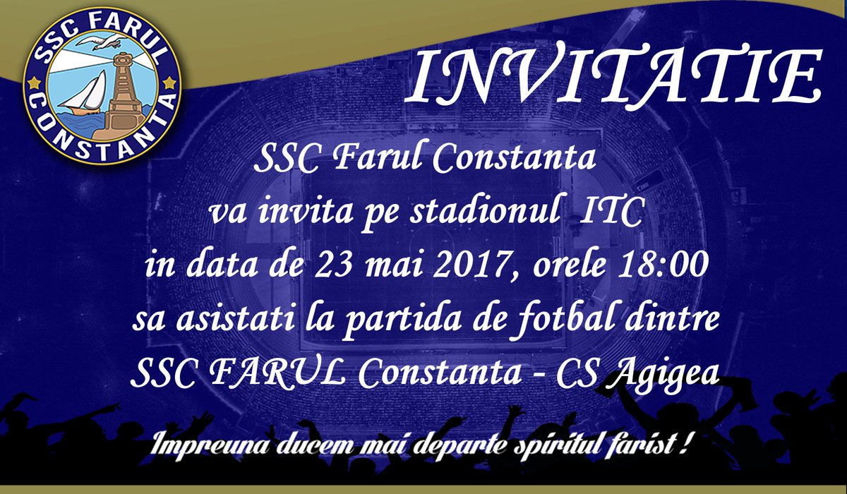 SSC_FARUL's tweet photo. Maine ora 18
#constanta #constanteni #gazetasporturilor #digisport #sport #prosport #fiara7 #romania #invitatie #gsp #romanian #fotbal #meci https://t.co/NIfO7R8hJI