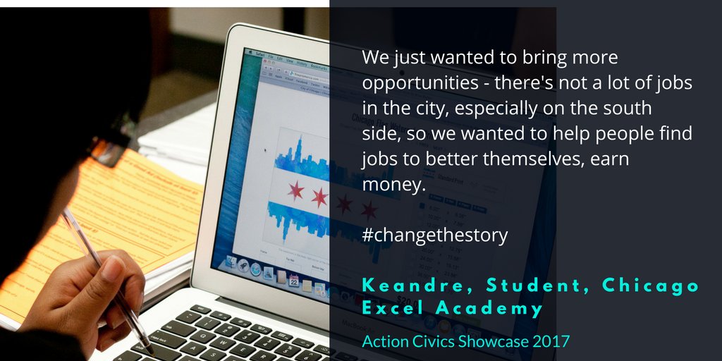 MikvaChallenge's tweet photo. Meet youth leaders from Chicago Excel Academy at our Action Civics Showcase tomorrow! 4-6pm at @ChiCulturCenter https://t.co/2rNfWFdZgv