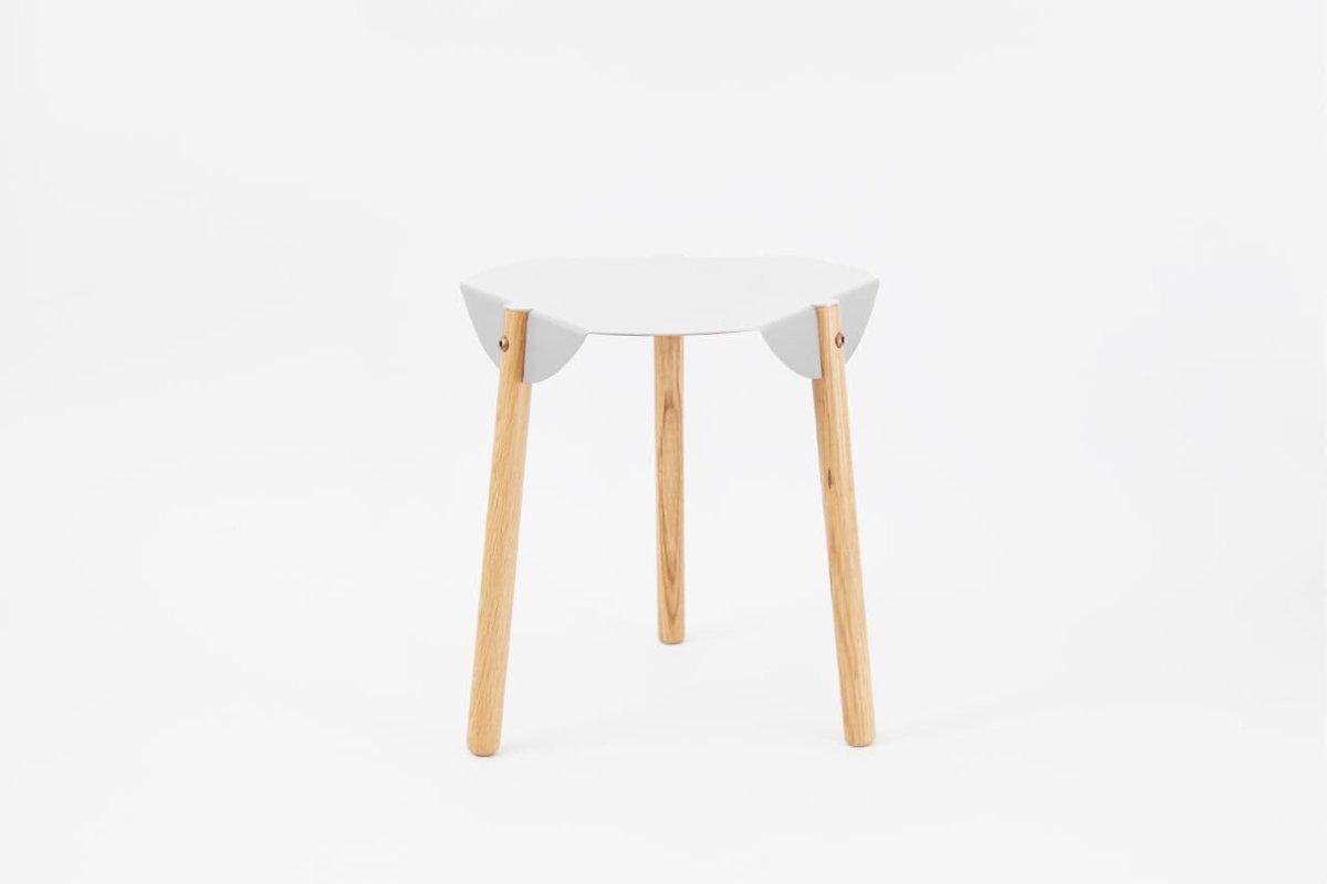 theHyfen's tweet photo. #SnowWhite version of #NoteStool is available for ordering. More info at Booth# 1475 @ICFF @javitscenter @NYCxDESIGN #design #ICFF #Stool https://t.co/amstqRWlif