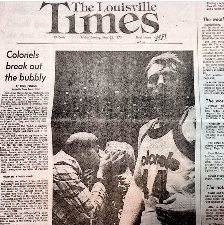 nonfungiville's tweet photo. On this day 42 years ago, the Kentucky Colonels beat the Indiana Pacers at Freedom Hall to win the 1975 ABA Championship https://t.co/pLJhbyucBx