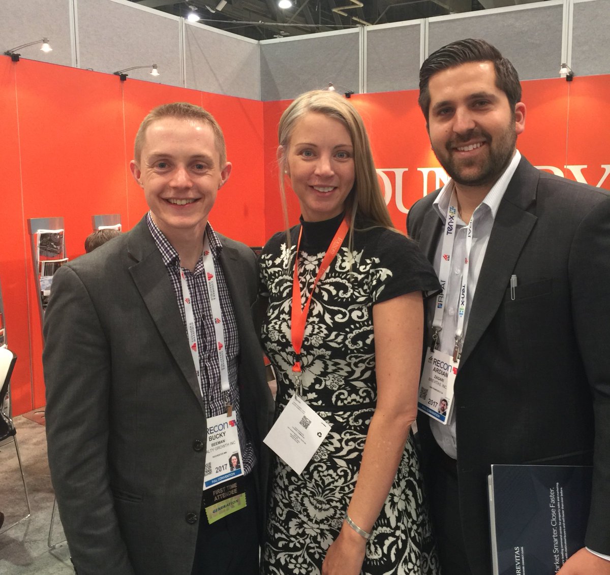 BuckyBeeman's tweet photo. OMG @JMAugustyn of the @CREvolveShow and @ardianzagari of @BrevitasCRE!Very fortunate to see them both at #ICSCREcon https://t.co/vR8TmX6eGJ