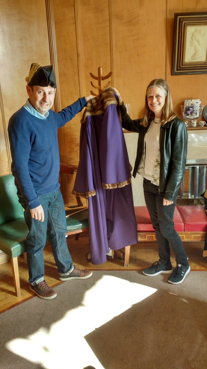 RichardMarks6's tweet photo. Sad moment - hanging up the Sheriff's robes for the last time! It has been a wonderful privilege @NorwichCC @EDP24 @EveningNews #norwich https://t.co/ElUVQfESaR