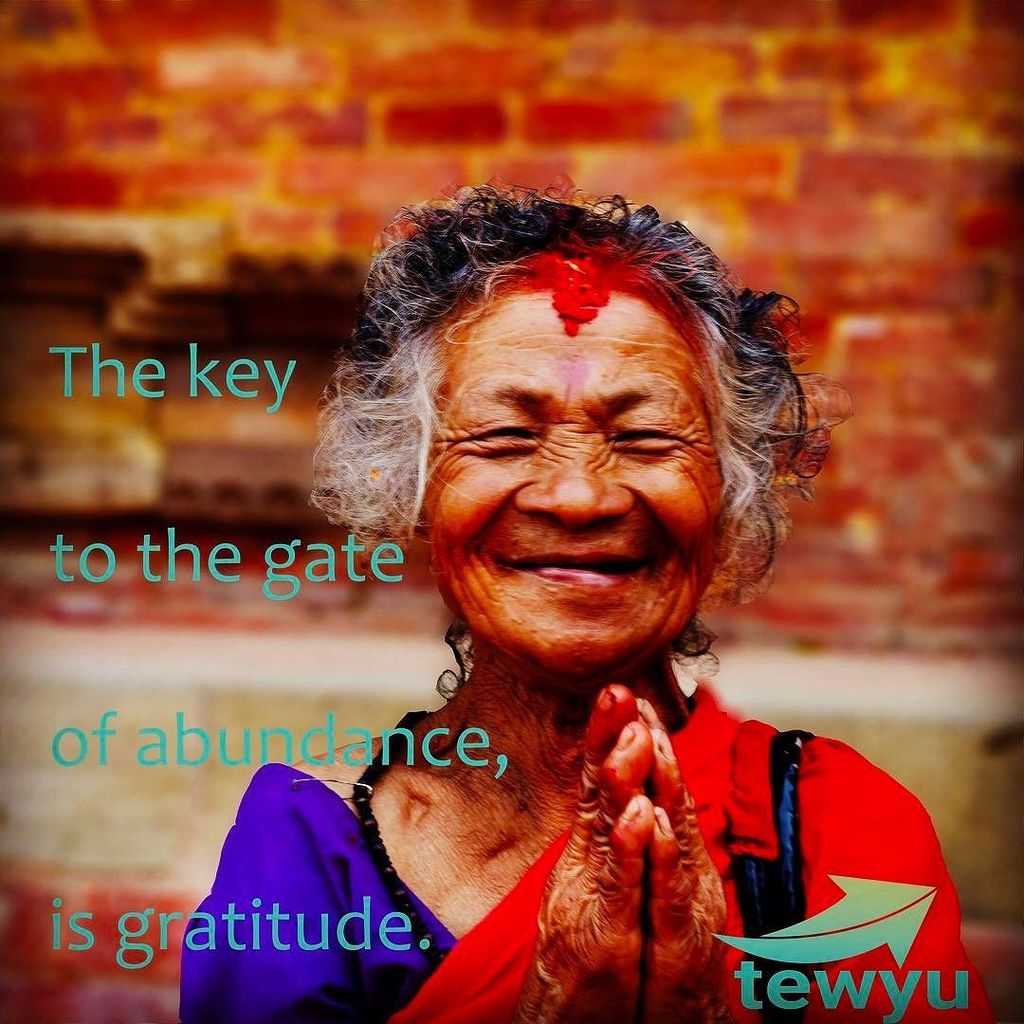 The key to the gate of abundance, is gratitude. #gratitude #sharingeconomy #tech4humans #tewyu #p2pmicroloan ift.tt/2rMazZH