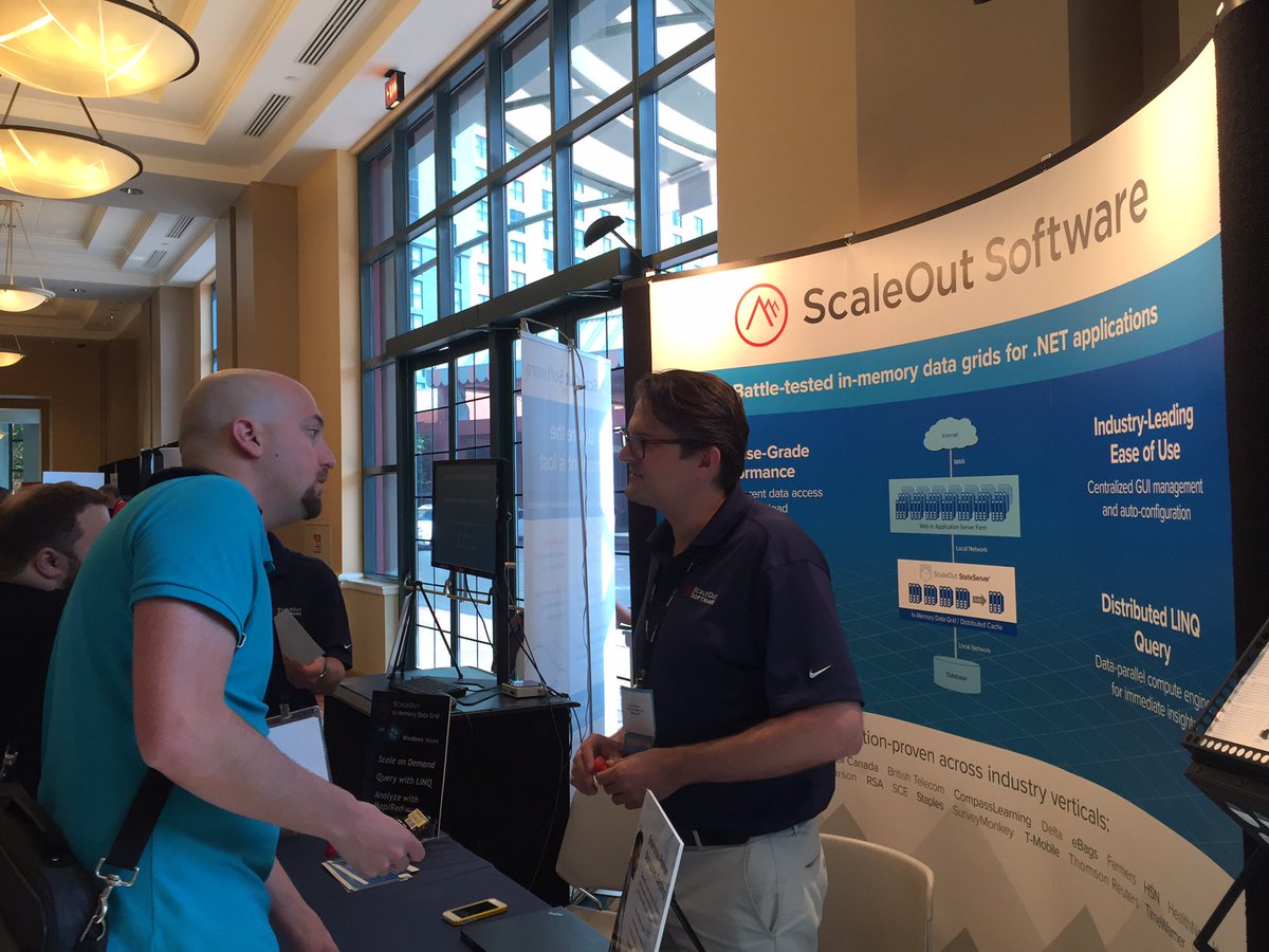 ScaleOut_Inc's tweet image. Come visit us! Booth No. 3 @DEVintersection #scalability #distributedcaching