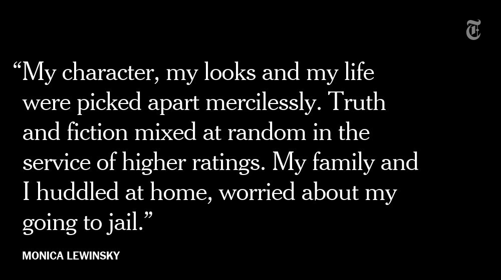 Monica Lewinsky, for @nytopinion: Roger Ailes’s dream was my nightmare nyti.ms/2q4cUTJ