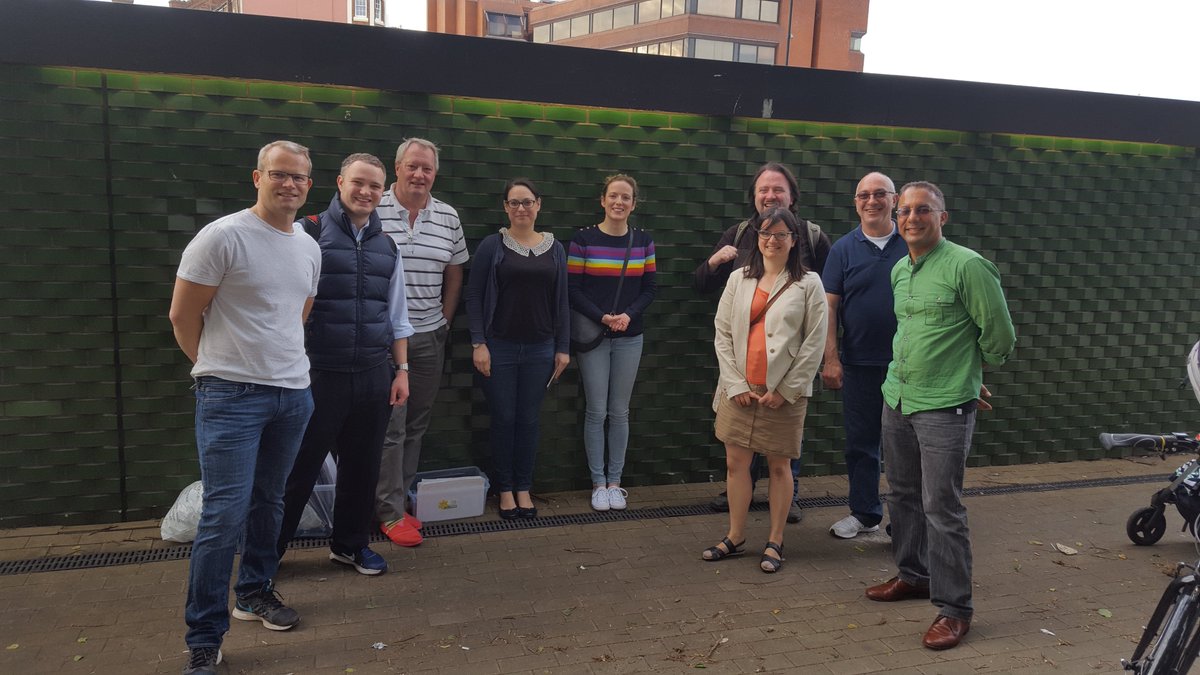 brescia_david's tweet photo. Local Conservative residents of #westhampstead assembled for another evening's campaigning. #yeswemay https://t.co/vrEfGBr6B1
