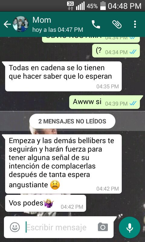xjustinxpotrox's tweet photo. MI MAMA ANIMANDOME A QUE PODEMOS COSEGUIR QUE VEA TODO EL ESFUERZO QUE PUSIMOS Y LO QUE LOGRAMOS! Love u Mami ❤
#ArgetinaDeservesPurposeTour https://t.co/gx5Weo5qGE