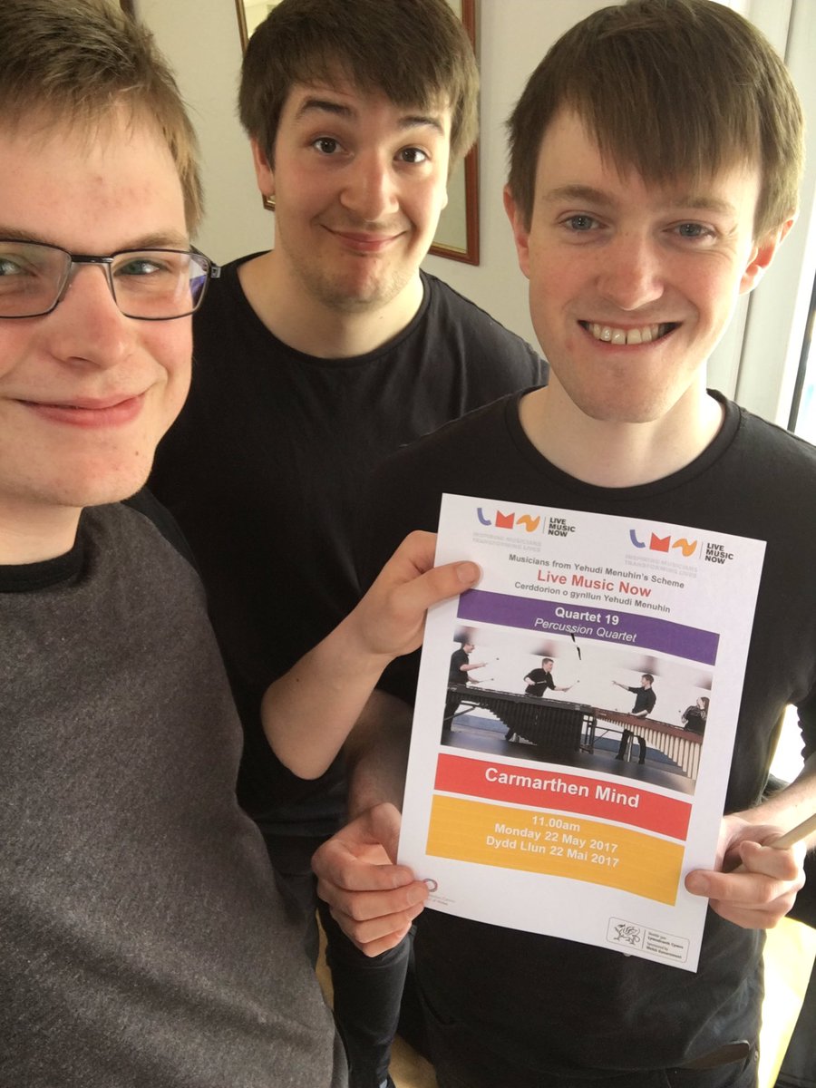 Quartet_19's tweet photo. We had a great time performing in four different care centres in Carmarthenshire this weekend thanks to @livemusicnowcym @LiveMusicNowUK https://t.co/N3czQc8UpA