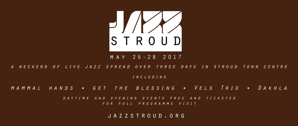 There's loads of FREE jazz events this weekend for #JazzStroud. Checkout special ticket deals for evening events sva.org.uk/booking