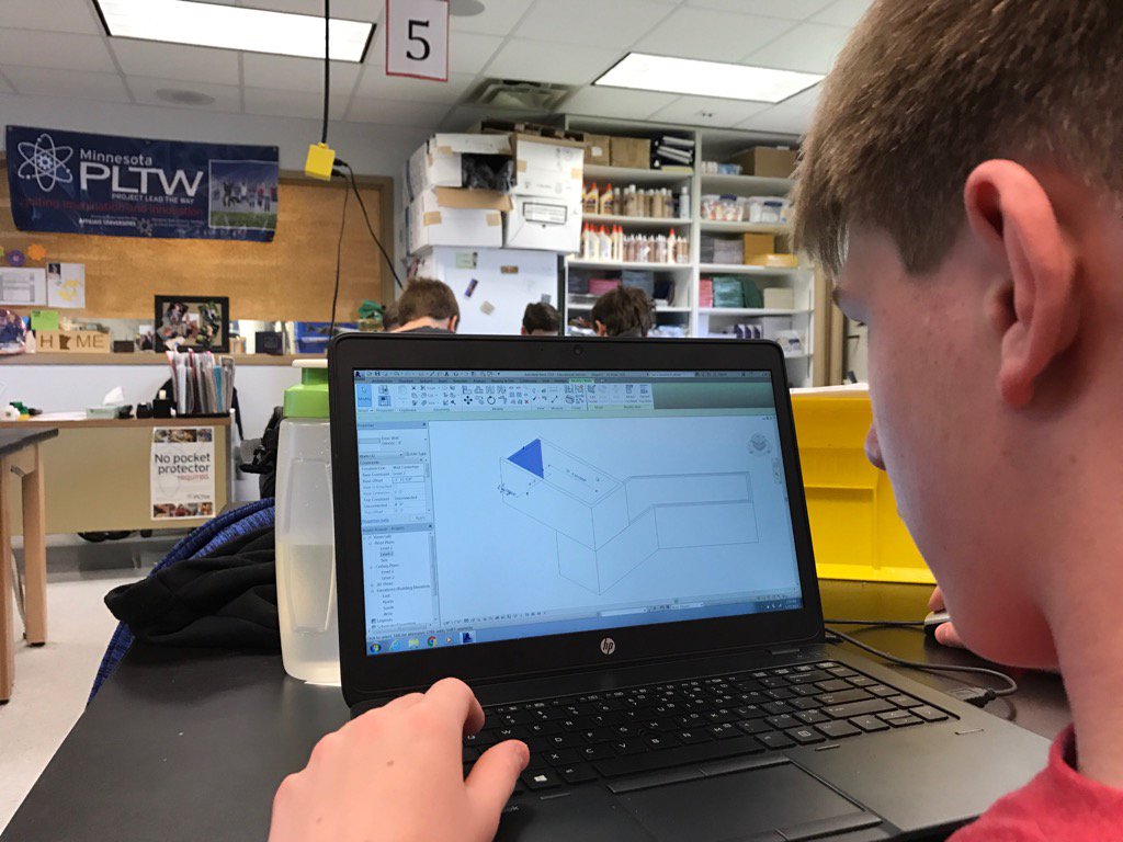 kimpavlovich's tweet photo. JMS Project Lead The Way students are designing our living spaces for the future!  @AHSchools @TomHagerty #PLTW https://t.co/V6damQZh4g