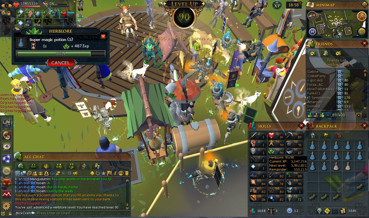 RsBlckCraft's tweet photo. Double XP weekend // Part II // 80-90 herblore :) was worth the investment! @RsBlckCraft #90herb #herblore #rsblckcraft #leveliiis #skiller https://t.co/NafdwoSjxP