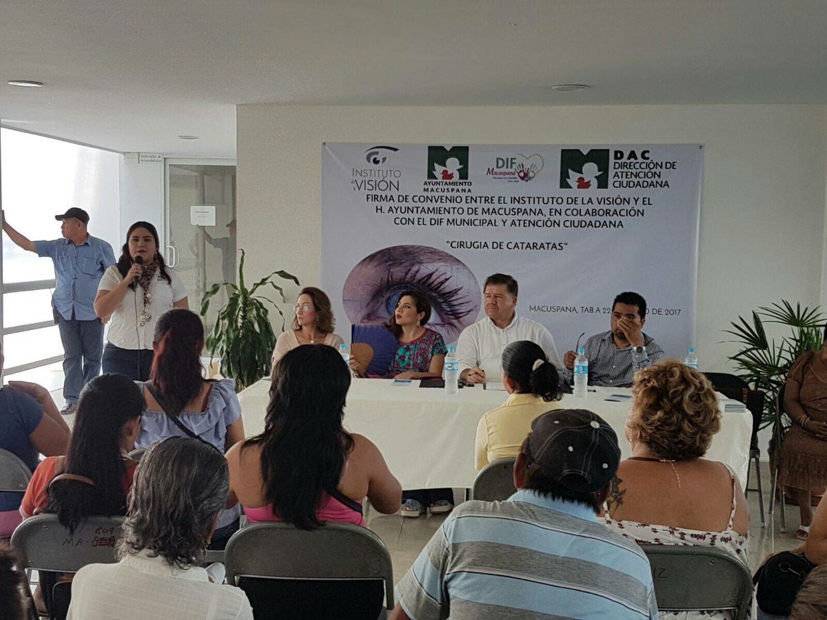 MacuspanaDIF's tweet photo. En la búsqueda de apoyar las necesidades de la comunidad, el Ayuntamiento de #Macuspana firma convenio con el Instituto De La Vision ... https://t.co/0UKDQkWJ00