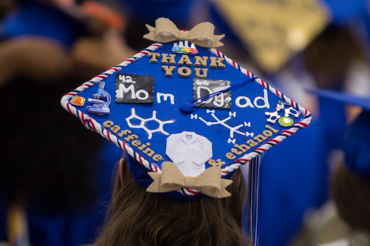UBuffalo's tweet photo. Congrats #UBClassof2017! π€π Check out this awesome #UBuffalo Grad Cap Art from Commencement Weekend!π https://t.co/JzRUNwigLP https://t.co/vn28aNaSDz