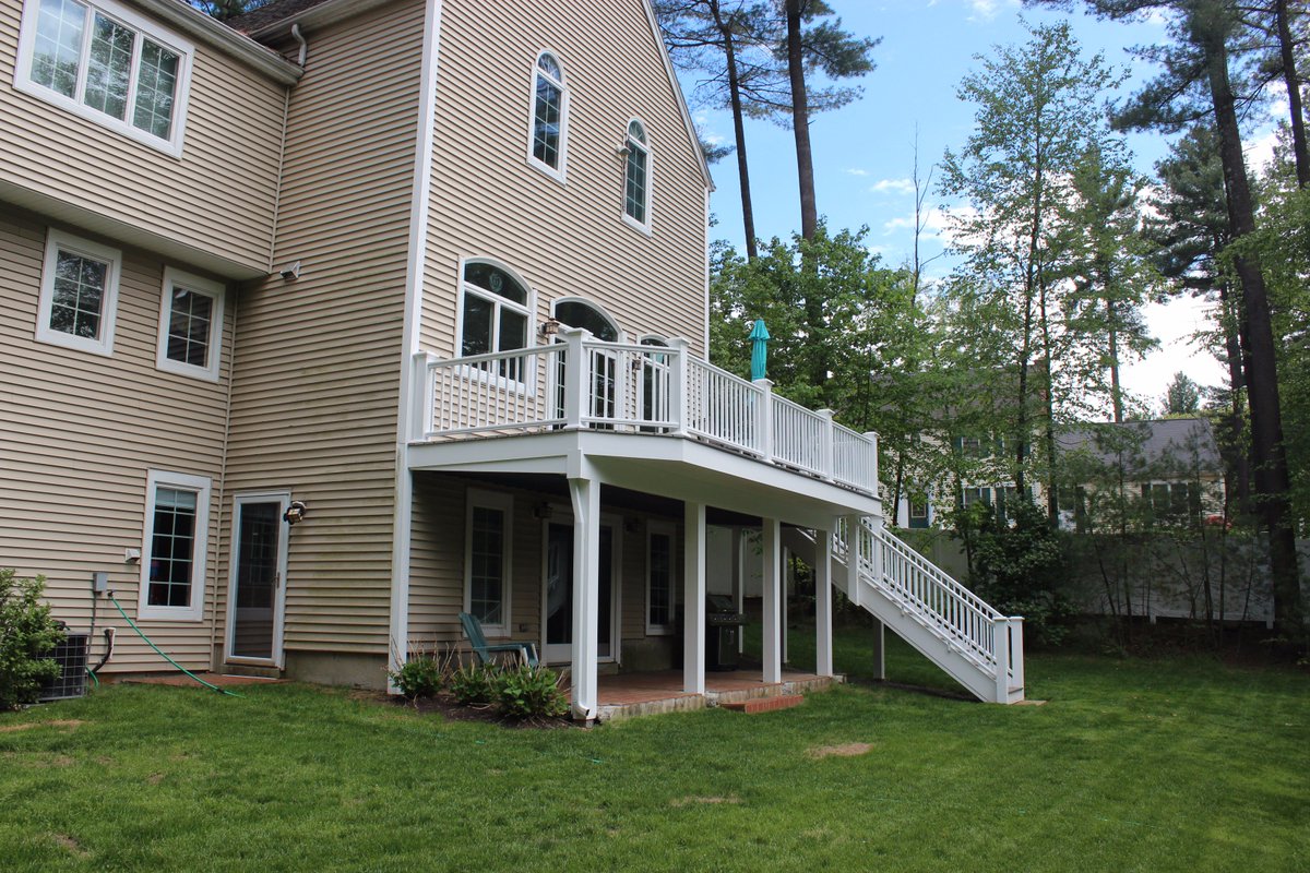 Strong_Builders's tweet photo. Deck Project - Before, during, and after.  What do you want to build today in Metro Boston? #RemodelingMA #Decks #StrongBuilders https://t.co/0qmyaSfbHm