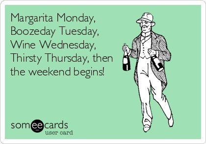 The first 5 days after the weekend are always the hardest... we can help! Doors open at 5.