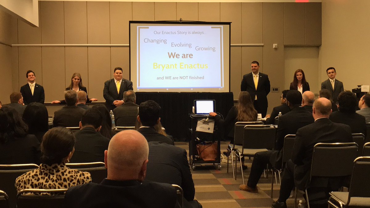 We just killed our presentation! Now we're just waiting until the awards ceremony! #EnactusNationalExpo