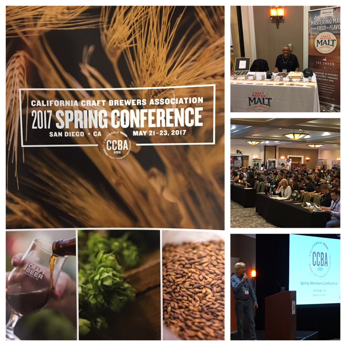 Great start to the CCBA Spring Conference 2017! #CCBA #Craftmaster #Malteurop #Allthemalts!