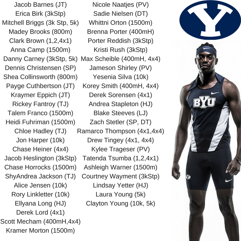 BYUTFXC's tweet photo. 🔛🔝🔜 
RT if you know one of these 50 athletes competing at the NCAA West Regional in Austin, TX. Largest combined group in BYU History!!! https://t.co/GZA8Yu7Ob8