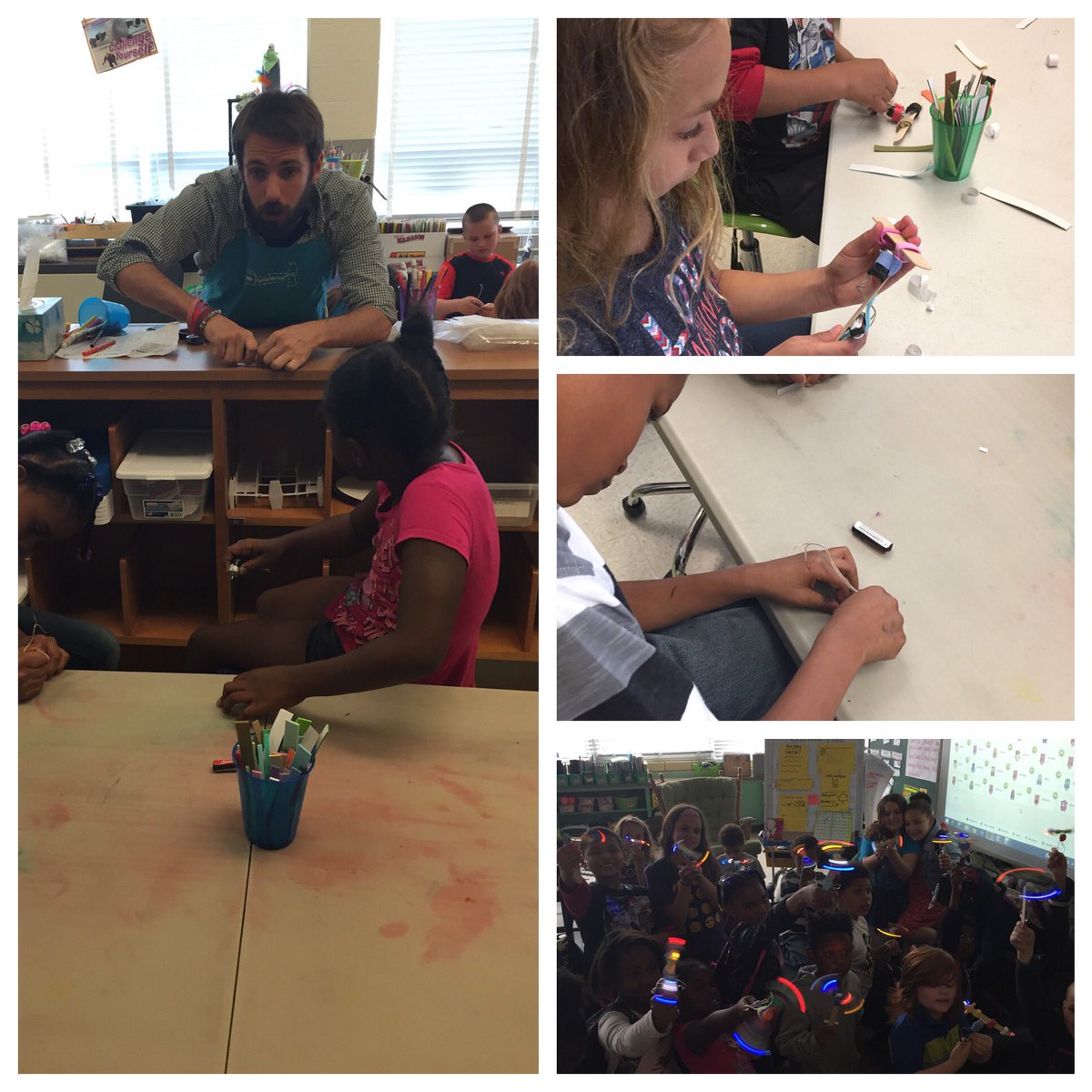 Room212HES's tweet photo. We found the perfect cure for a rainy Monday-Hypnotizers! #HESMakes #HawthorneHappy @clwarlick @BCPSHES https://t.co/4WZ78bx5TM