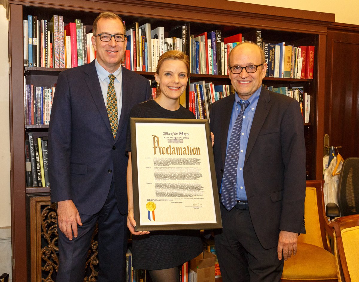 Today is officially MasterVoices Day in NYC! Thank you for the proclamation, <a href="/NYCMayorsOffice/">NYC Mayor's Office</a> and <a href="/NYCulture/">NYC Cultural Affairs</a>! #MasterVoicesDay #MV75