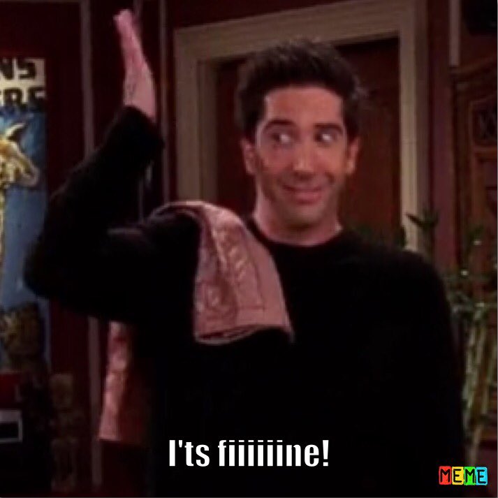 mcbridemma's tweet photo. "The One Where Ross Is Fine" is actually me every day trying to convince myself that I'm fine https://t.co/exduyR8A42