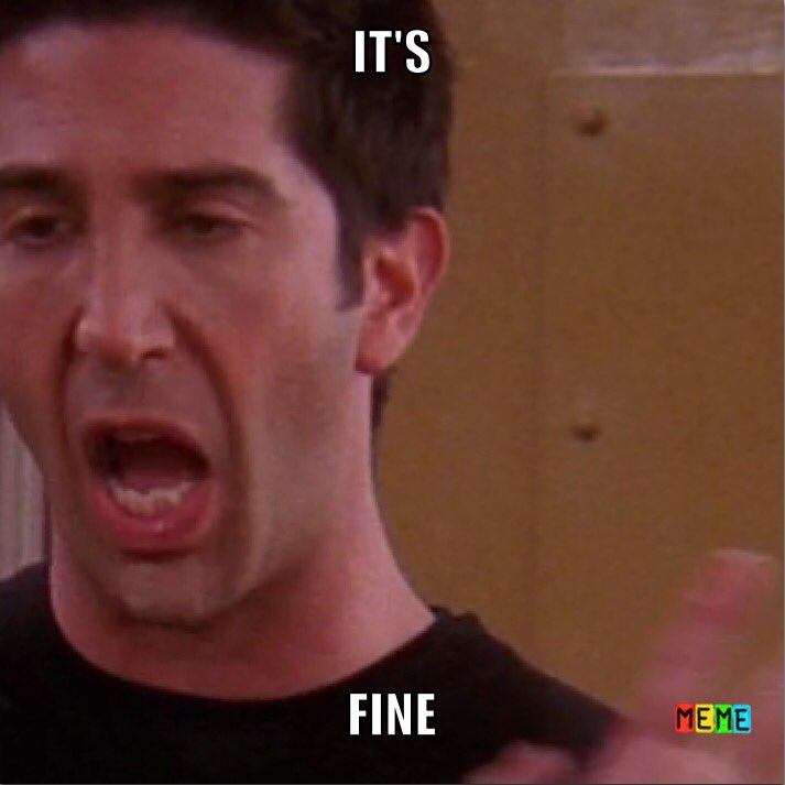 mcbridemma's tweet photo. "The One Where Ross Is Fine" is actually me every day trying to convince myself that I'm fine https://t.co/exduyR8A42