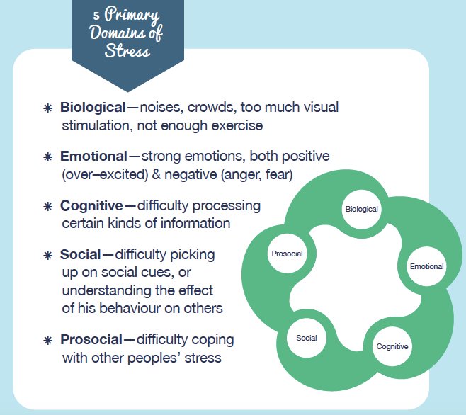 Self_Reg's tweet photo. In #ShankerSelfReg we're stress detectives. Here are examples of what stressors can look like in the 5 domains! https://t.co/gGNiAcJ1sJ https://t.co/pOCItg0cBq