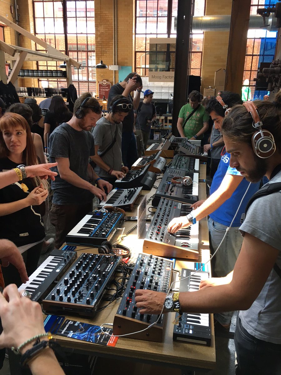 vintageking's tweet image. We had a great time at @Moogfest! Here's just a glimpse of what we saw. See the rest of our photos: bit.ly/2qOuxUx #Moogfest2017