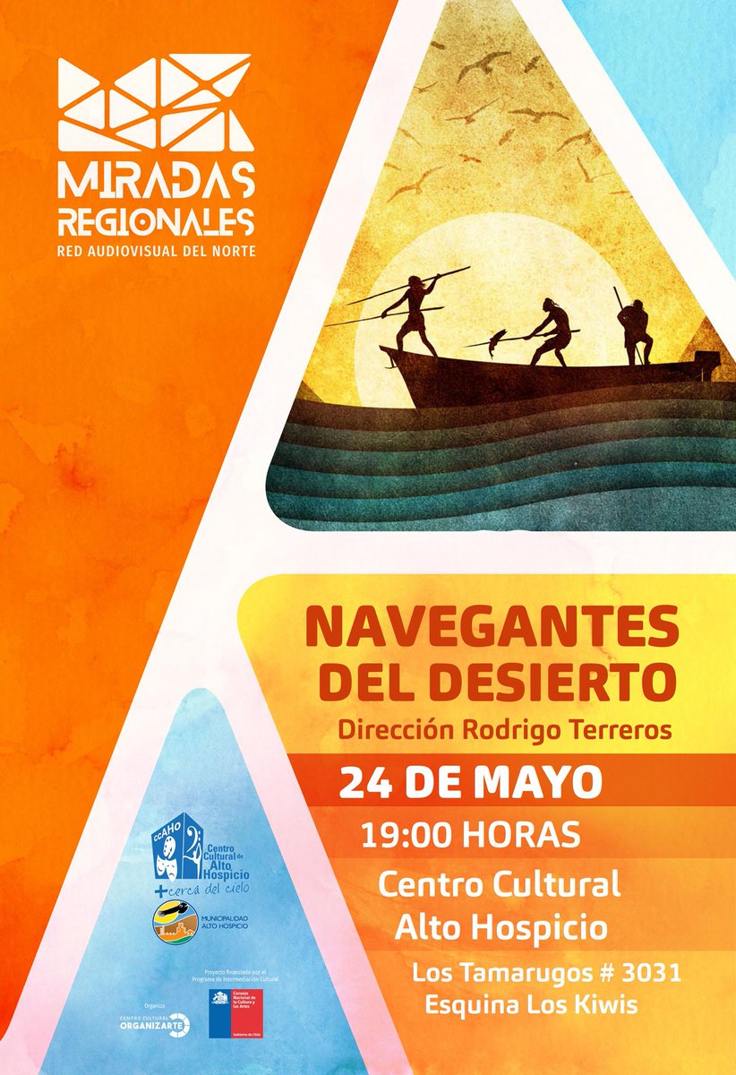 CCAHo_MAHO's tweet photo. Red Miradas Regionales presenta documental "Navegantes del Desierto", @CCAHo_MAHO #CulturaHospicio @munimaho @CanalMaho https://t.co/zKW3wBWGB5