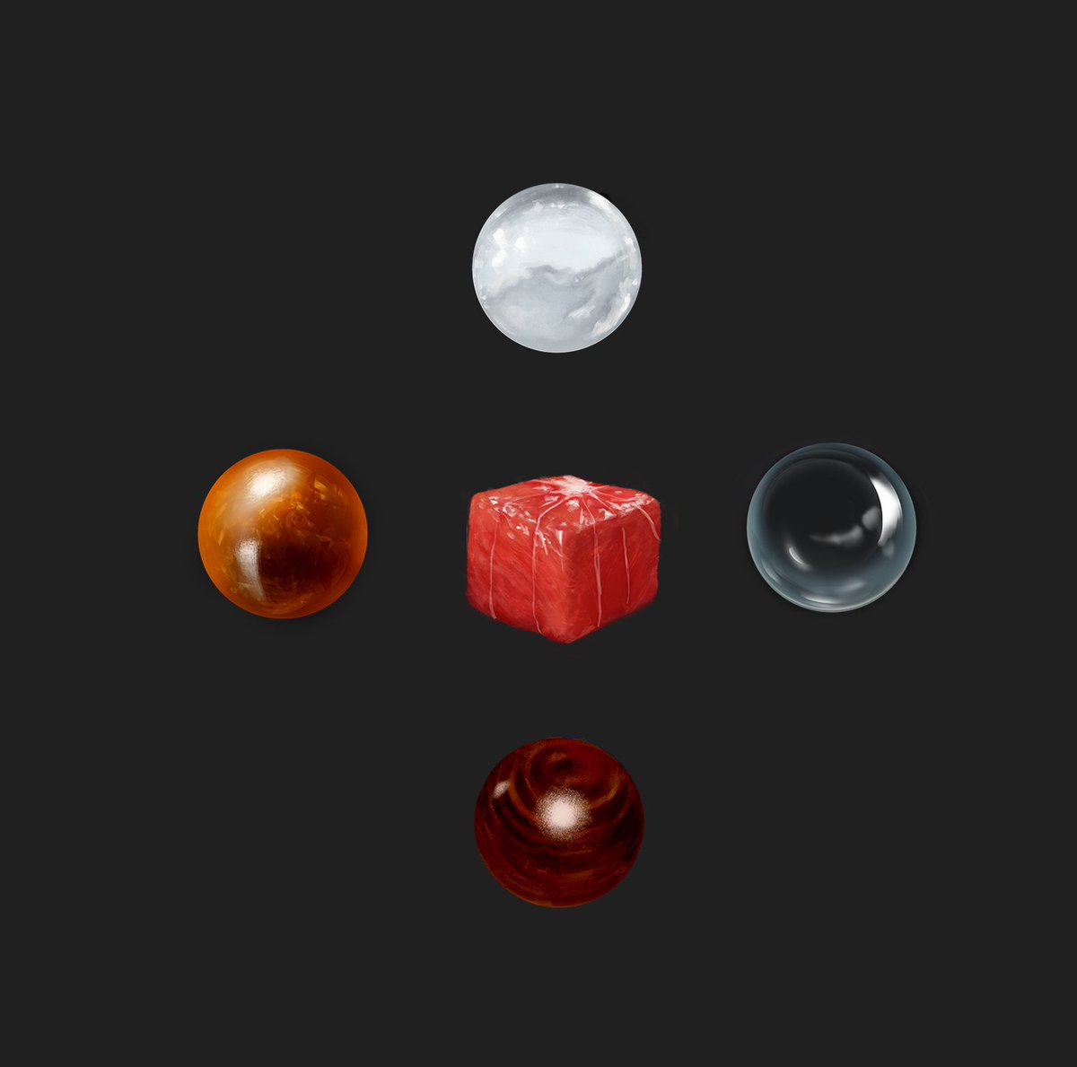 Vehementa's tweet photo. Warm up recommendation: Just render a bunch of orbs and boxes into materials... Intensely satisfying... https://t.co/k08Ai01Zih