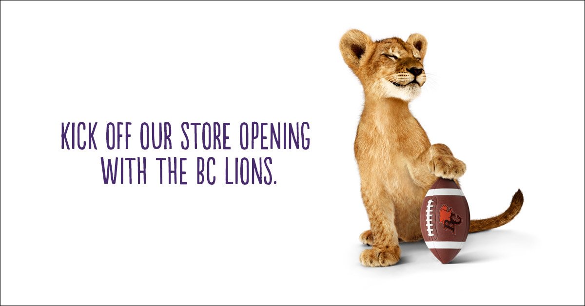 Join us and the <a href="/BCLions/">BC LIONS</a> to celebrate the grand opening of our new @TELUSGarden store, this Wed from 10am-2pm! telus.my/agK0Dp