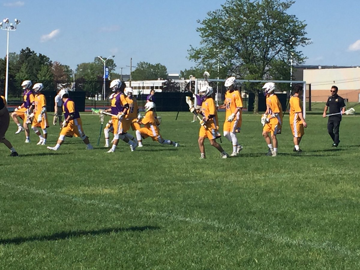 @DLSLacrosse1 prepares to square off vs. @CousinoAthletic in the #MHSAA Regional at MCC. #PilotPride #TheJourneyBegins